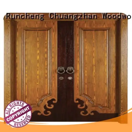 auspicious wooden door door double Runcheng Woodworking 1