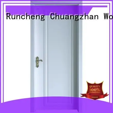 internal white mdf composited wooden door pp028 white x024 Runcheng Woodworking 1