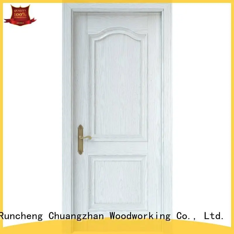 internal white mdf composited wooden door pp003 Runcheng Woodworking Brand mdf interior doors 1