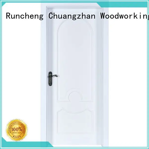 internal white mdf composited wooden door pp037 wooden Runcheng Woodworking Brand 1
