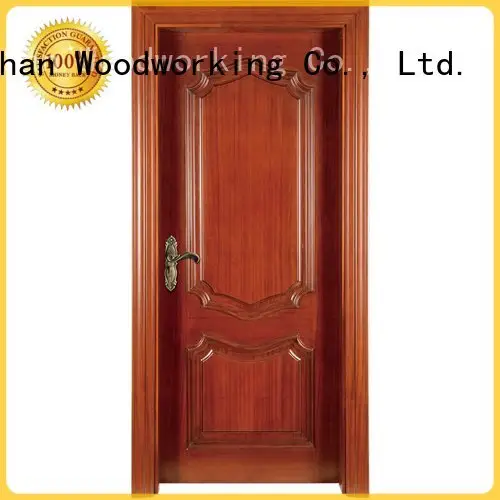 solid wood bedroom composite door s041y design OEM solid wood composite doors Runcheng Woodworking 1