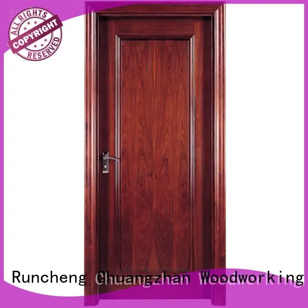 Wholesale pure pp016 solid wood composite doors Runcheng Woodworking Brand 1
