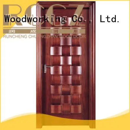Runcheng Woodworking Brand x023 design solid wood bedroom composite door d024 z002p 1