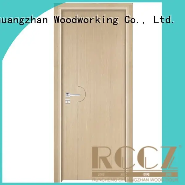 Runcheng Woodworking Brand composited solid wood bedroom composite door wooden modern 1