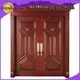 pure solid interior double doors glass Runcheng Woodworking 1