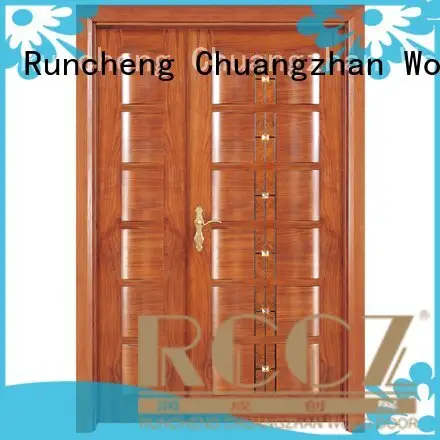 OEM white double doors veneer solid glass interior double doors 1