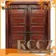 white double doors glass interior door solid Runcheng Woodworking 1