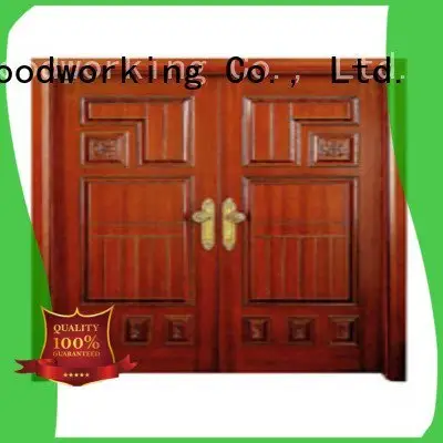 Runcheng Woodworking white double doors double door door door 1