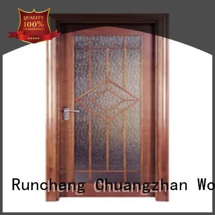 flush mdf interior wooden door door Runcheng Woodworking Brand wooden flush door 1