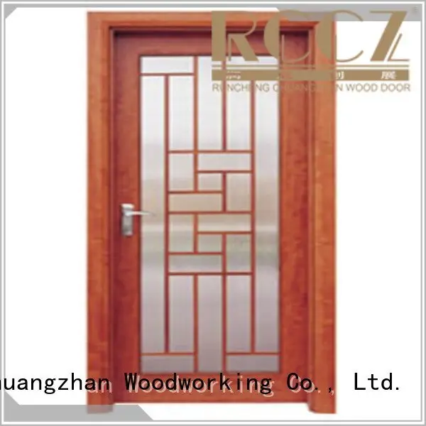Custom wooden double glazed doors glazed door door Runcheng Woodworking 1