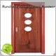 door glazed Runcheng Woodworking wooden double glazed doors 1