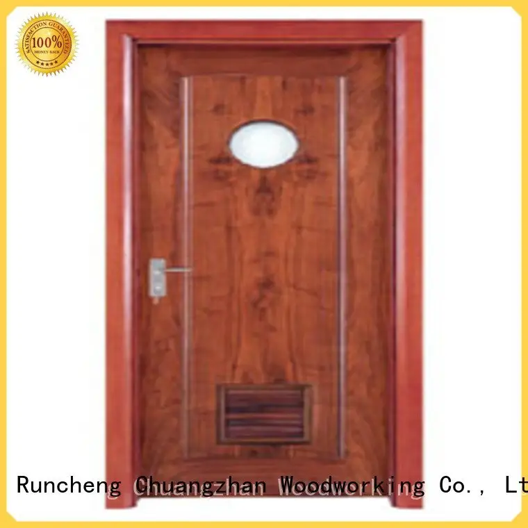 Runcheng Woodworking Brand bathroom door solid wood bathroom doors door door 1