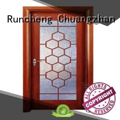 glazed door wooden glazed front doors Runcheng Woodworking 1
