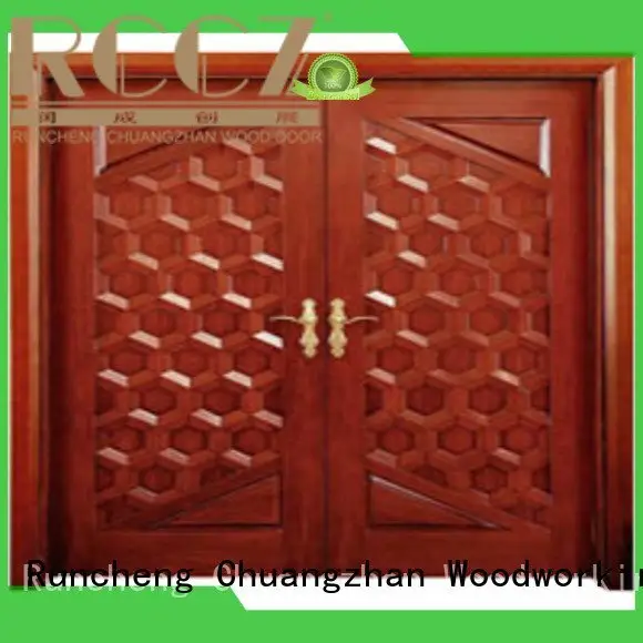 Quality white double doors Runcheng Woodworking Brand door interior double doors 1