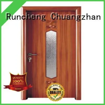Runcheng Woodworking Brand glazed wooden glazed front doors door door 1