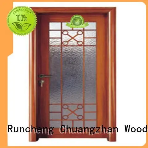 door Custom wooden double glazed doors glazed door door Runcheng Woodworking glazed 1