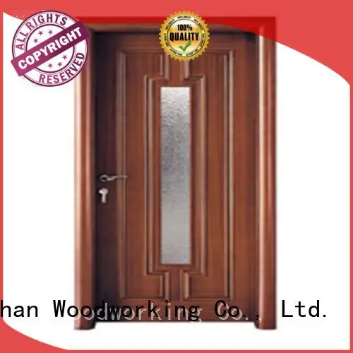 Runcheng Woodworking Brand door glazed glazed wooden double glazed doors 1
