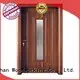 Runcheng Woodworking Brand door glazed glazed wooden double glazed doors 1