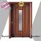 Quality wooden glazed front doors Runcheng Woodworking Brand door wooden double glazed doors 1