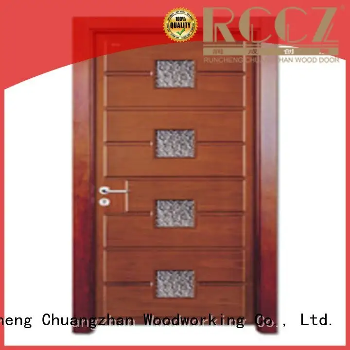 wooden glazed front doors door glazed glazed Runcheng Woodworking 1