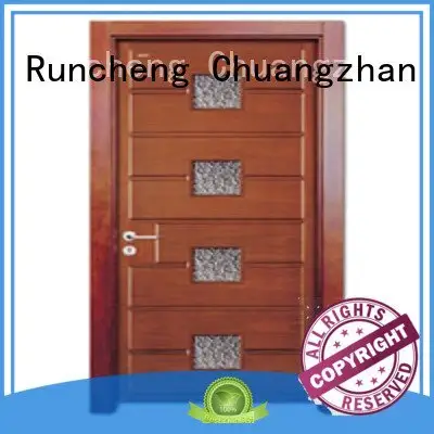 Runcheng Woodworking glazed door door wooden glazed front doors door 1