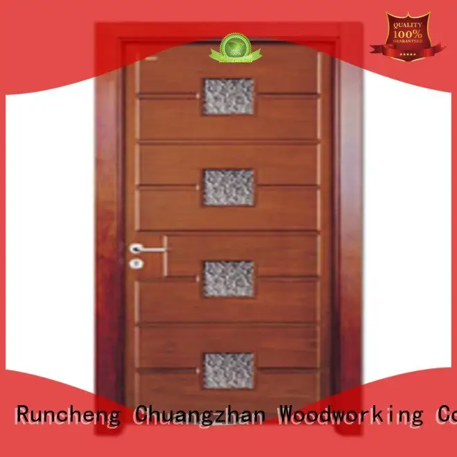door glazed glazed glazed Runcheng Woodworking wooden double glazed doors 1