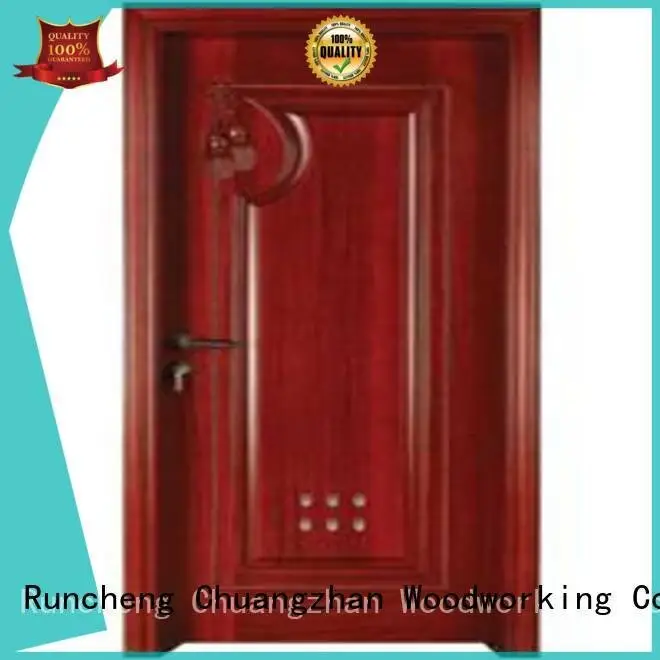 pvc bathroom wooden door door bathroom OEM wooden bathroom door Runcheng Woodworking 1