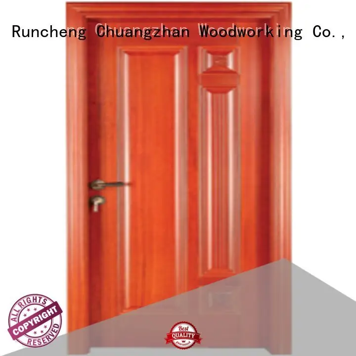 Custom bedroom wooden interior door pure door wood Runcheng Woodworking 1