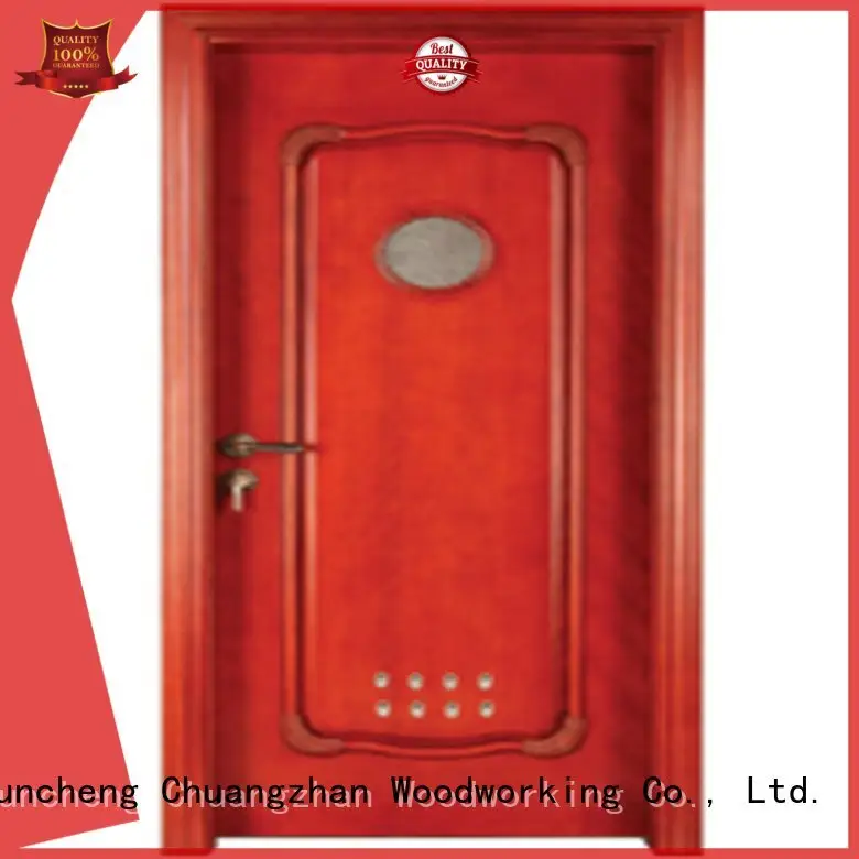 pvc bathroom wooden door bathroom door wooden bathroom door Runcheng Woodworking Brand 1