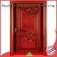 Wholesale wooden interior wooden door with solid wood Runcheng Woodworking Brand 1