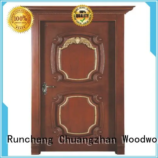 Hot interior wooden door with solid wood door Runcheng Woodworking Brand 1