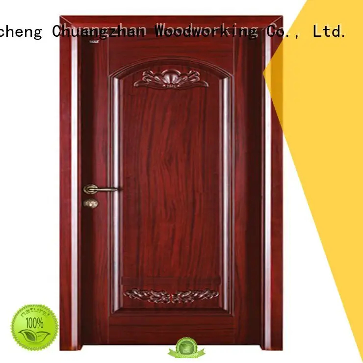 wooden door OEM interior wooden door with solid wood 1