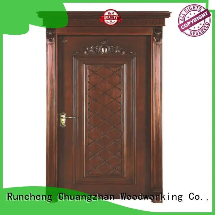 Custom wooden door interior wooden door with solid wood 1