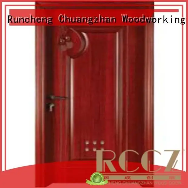 Quality Runcheng Woodworking Brand bathroom wooden bathroom door 1