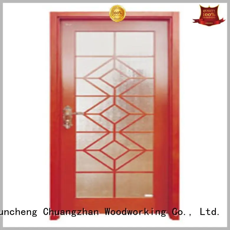 glazed door wooden double glazed doors Runcheng Woodworking Brand 1
