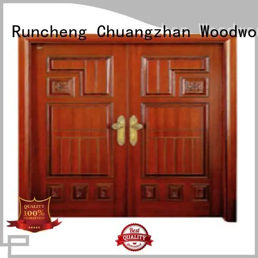 Runcheng Woodworking Brand double door custom white double doors 1