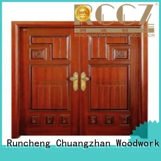 door Quality Runcheng Woodworking Brand double interior double doors double 1
