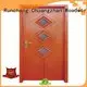 glazed door durable Runcheng Woodworking Brand wooden double glazed doors 1