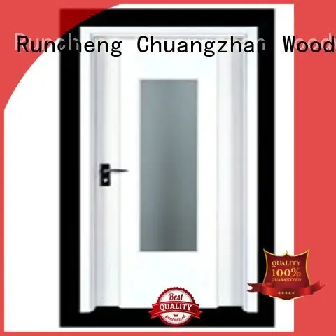 flush mdf interior wooden door door durable Runcheng Woodworking Brand company 1
