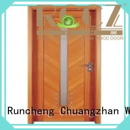 flush hot selling Runcheng Woodworking Brand flush mdf interior wooden door 1