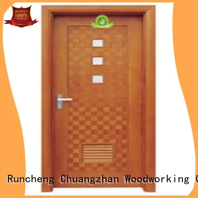 flush mdf interior wooden door durable door Runcheng Woodworking Brand 1