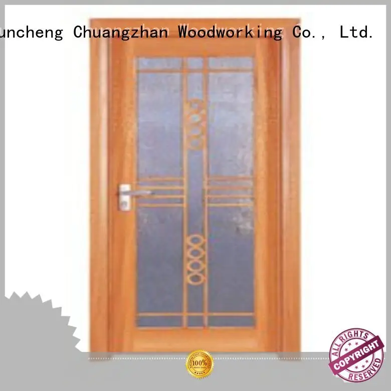 Wholesale durable hardwood glazed internal doors door Runcheng Woodworking Brand 1