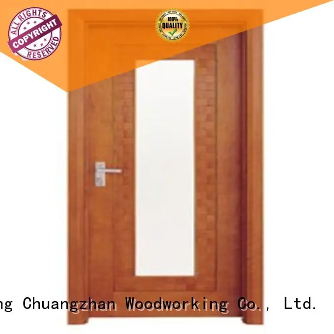 Runcheng Woodworking Brand door durable hardwood glazed internal doors glazed 1