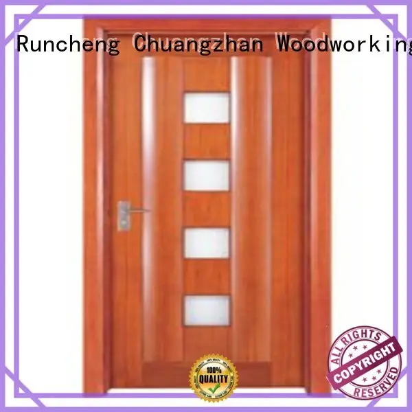 hardwood glazed internal doors glazed door Warranty Runcheng Woodworking 1