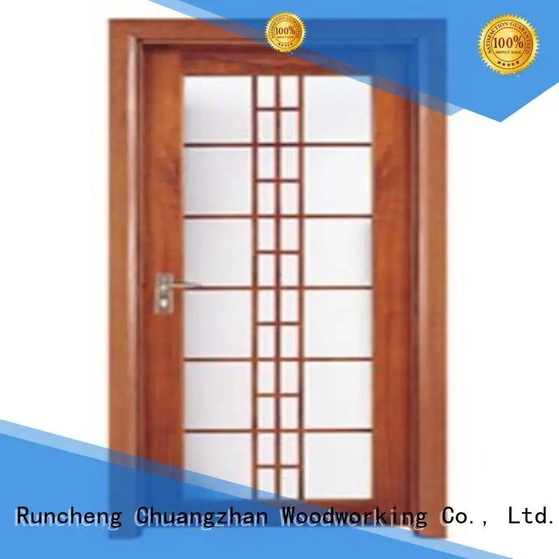 door glazed durable Runcheng Woodworking Brand wooden double glazed doors 1
