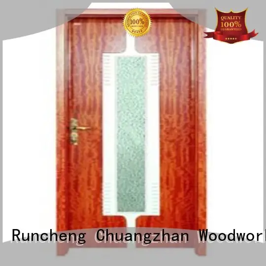 Hot hardwood glazed internal doors door Runcheng Woodworking Brand 1