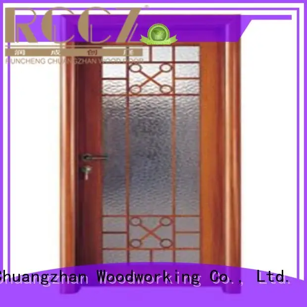 door glazed durable wooden double glazed doors Runcheng Woodworking 1