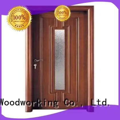 Custom door glazed wooden double glazed doors Runcheng Woodworking durable 1