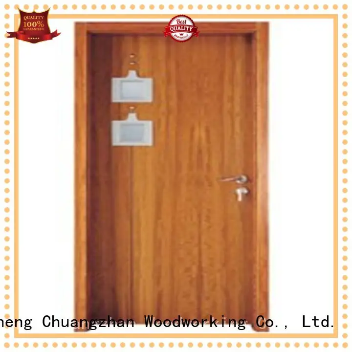 Runcheng Woodworking Brand door wooden double glazed doors glazed factory 1