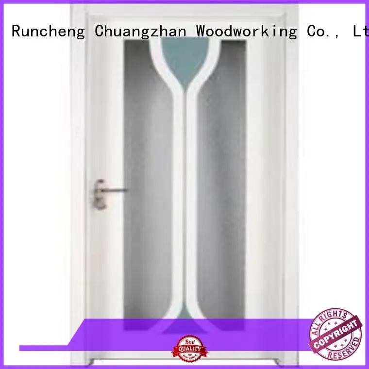 pure Custom door solid wooden double glazed doors Runcheng Woodworking wood 1